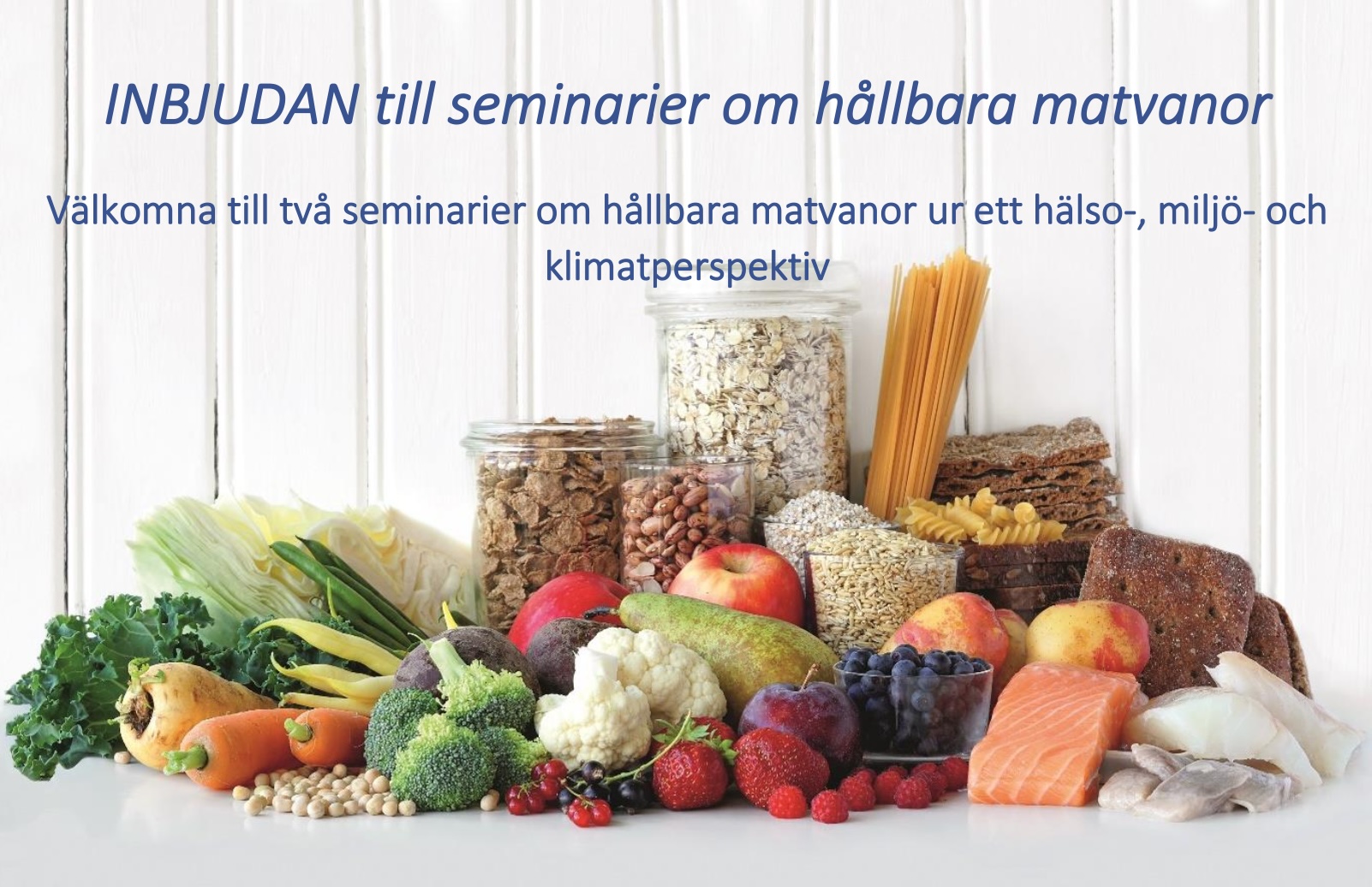 Inbjudan till seminarier om hållbara matvanor